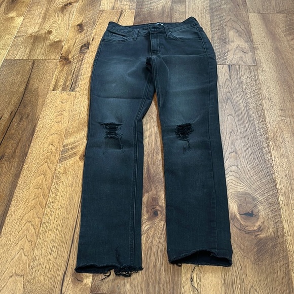 Just Black Denim Woman’s Black Jeans Size 25 - Picture 2 of 6